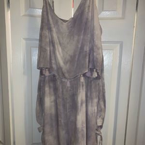 Grey and lavender romper from American Eagle